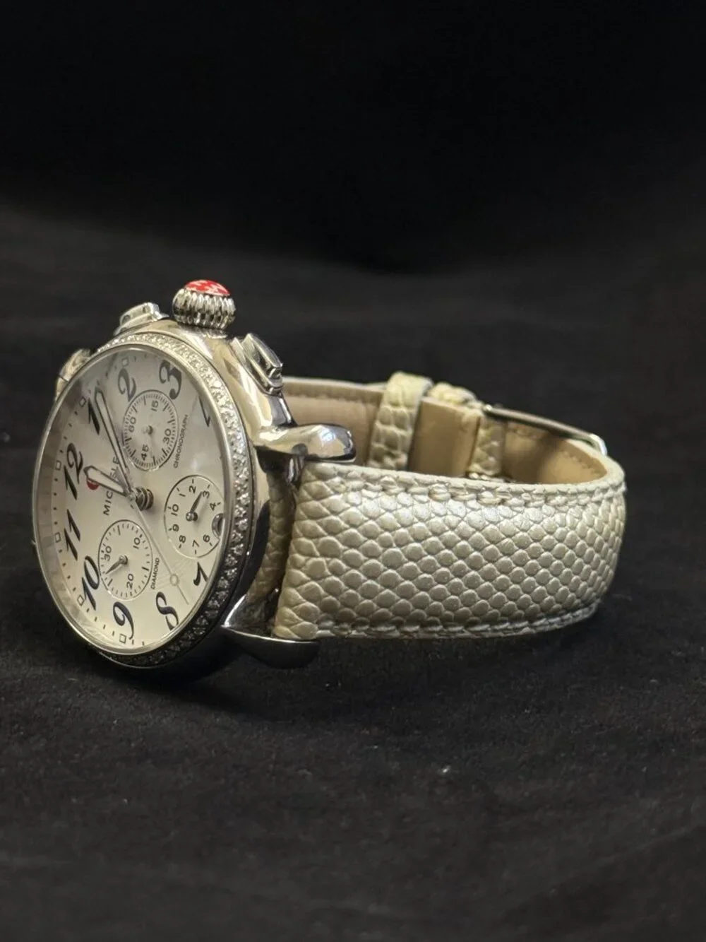 Michele Fluette Diamond Chronograph MW24A01A1966 Stainless Steel Watch